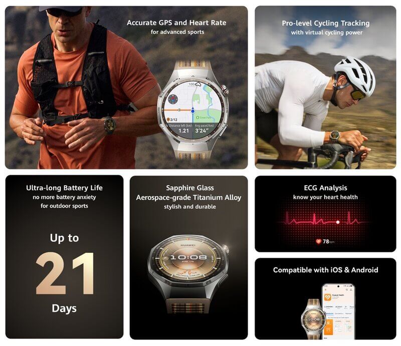 Ob nakupu pametne ure serije Huawei Watch GT 6 prejmete darilo!